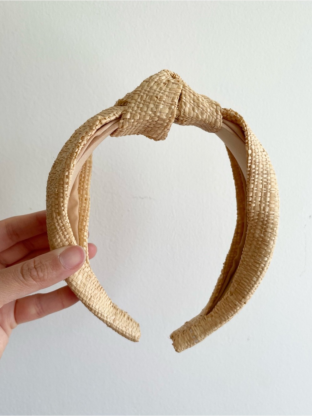 J.Crew Knotted Headband Straw Raffia Woven Coastal Beach